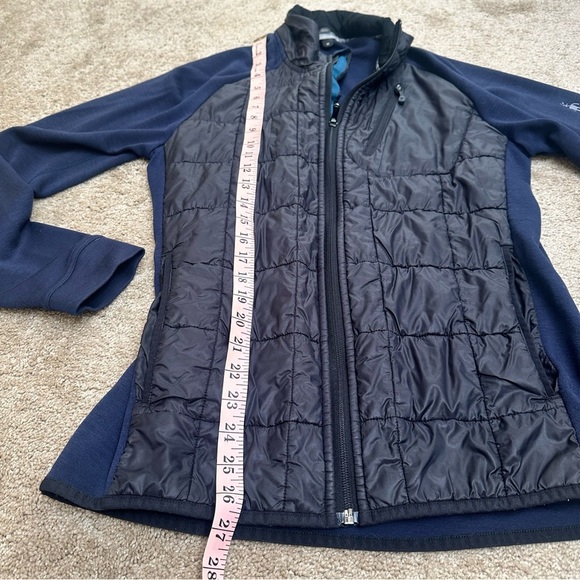 Smartwool PhD Smart Loft Merino Wool Unisex Jacket Medium Navy/Black Zip - Picture 5 of 10